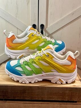 Merrell Moab 3 Low Vent Hiking Shoes for Ladies - Neon Multi - 9.5
